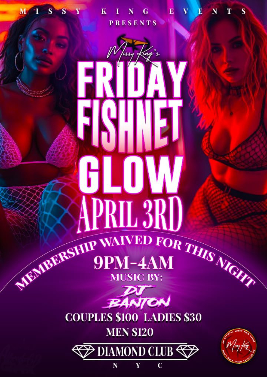 Friday Sexy Fishnets & Glow Party | Couples & Singles Night | April 3rd 2026