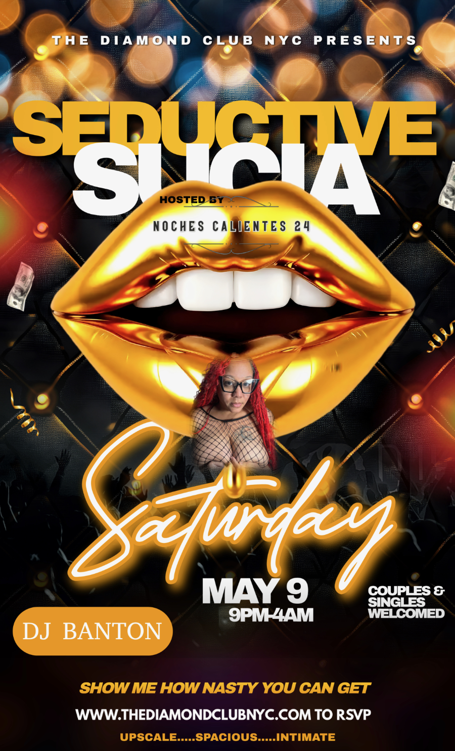 Seductive Sucia NYC Saturday Night Event at The Diamond Club NYC in Tribeca Manhattan May 9 2026