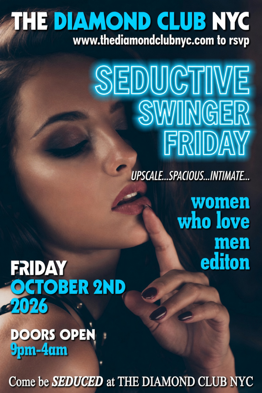 Seductive Swinger Friday NYC – October 2, 2026 at The Diamond Club NYC