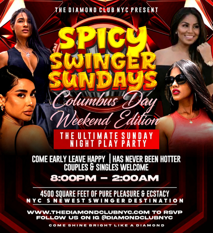 Spicy Swinger Sundays Columbus Day Weekend Edition – October 11, 2026 at The Diamond Club NYC
