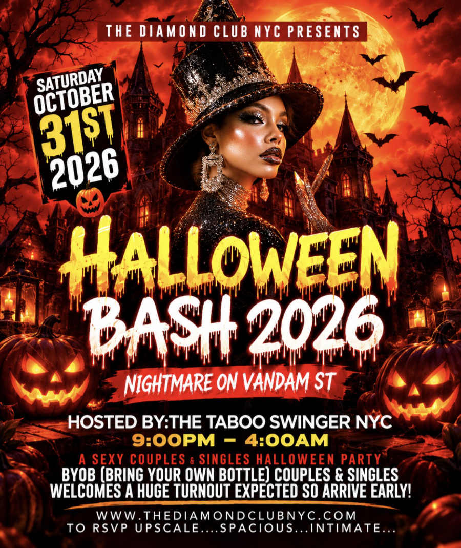 Private Swinger Events in NYC – The Diamond Club 12 Halloween Bash 2026 – Nightmare on Vandam St | October 31st